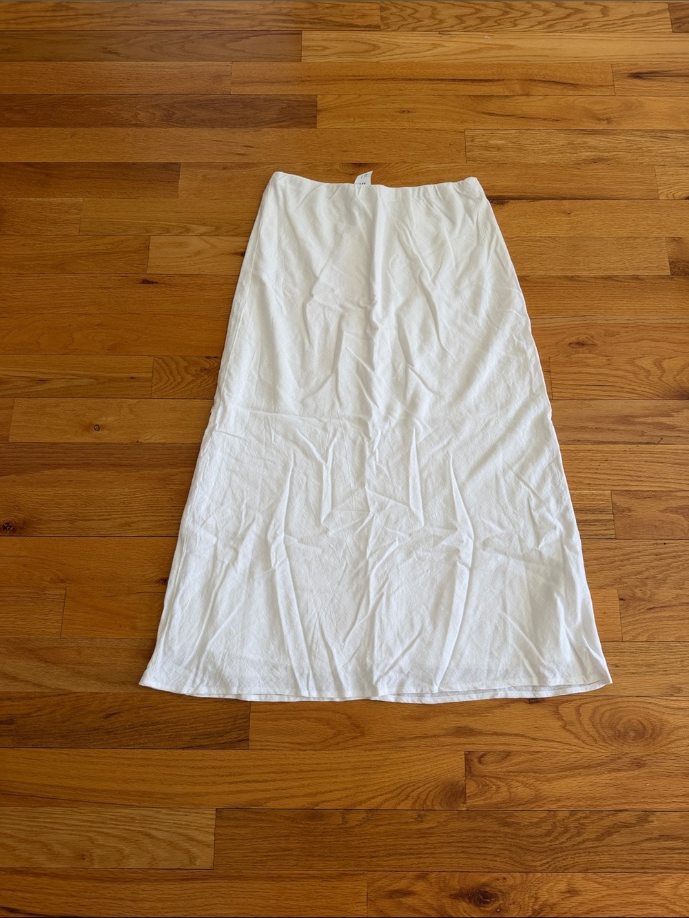 New Abercrombie White Linen Maxi Skirt